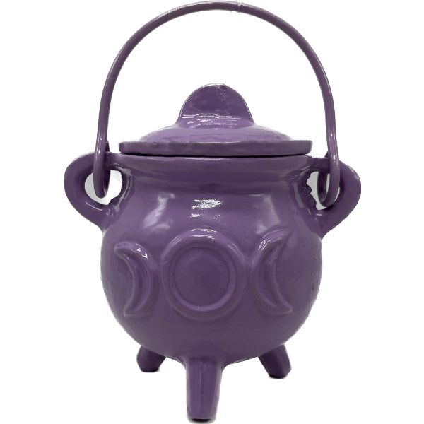 Cauldron - Cast Iron - Lavender Triple Moon