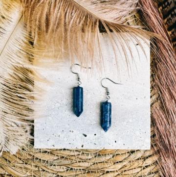 Earrings - Sodalite Terminated Points