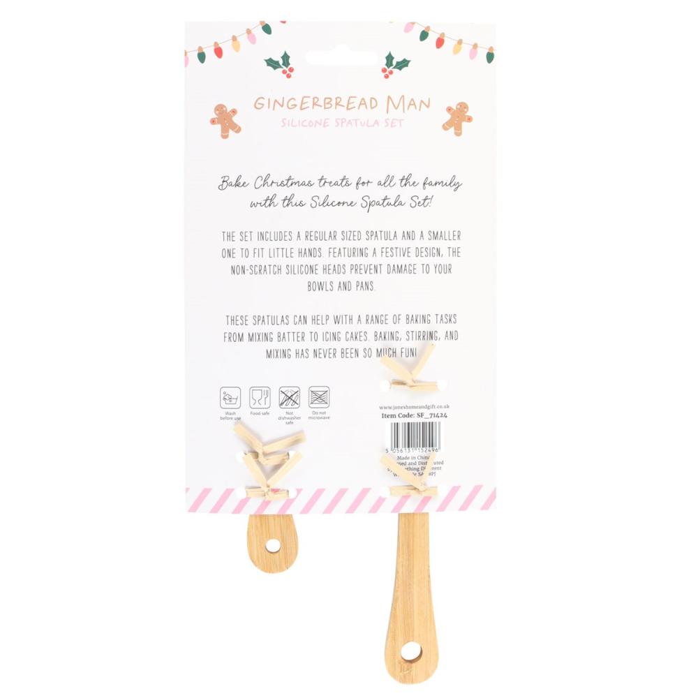 Gingerbread Man Silcone Spatuala Set