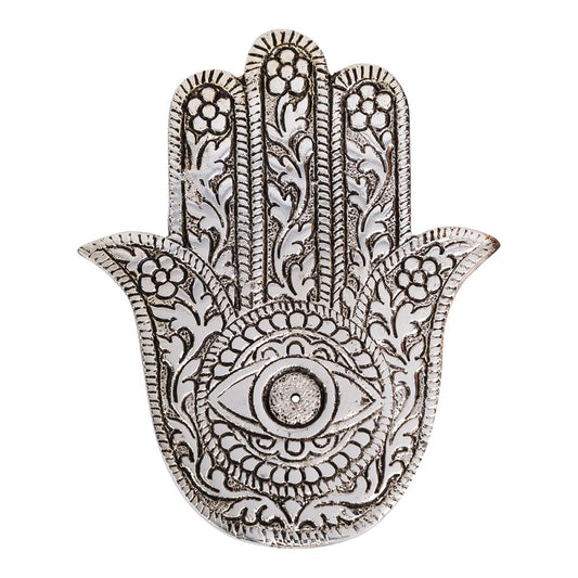 Hamsa Incense Burner - Aluminium