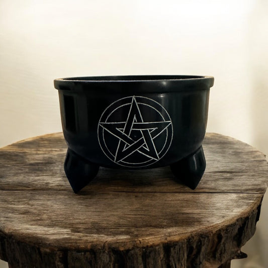 Cauldron - Soapstone - Pentacle