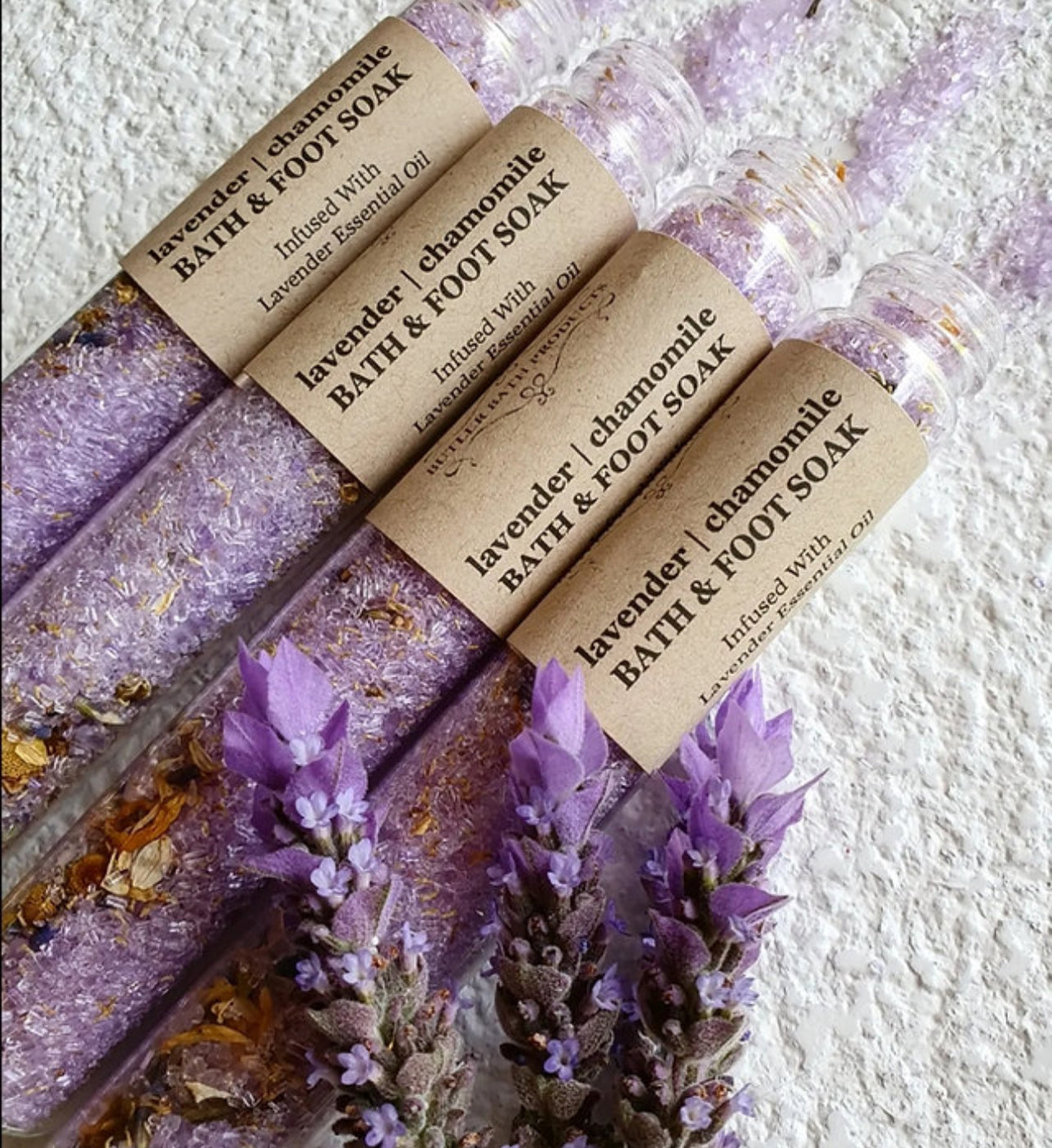Lavender & Chamomile Bath & Foot Soak Test Tube