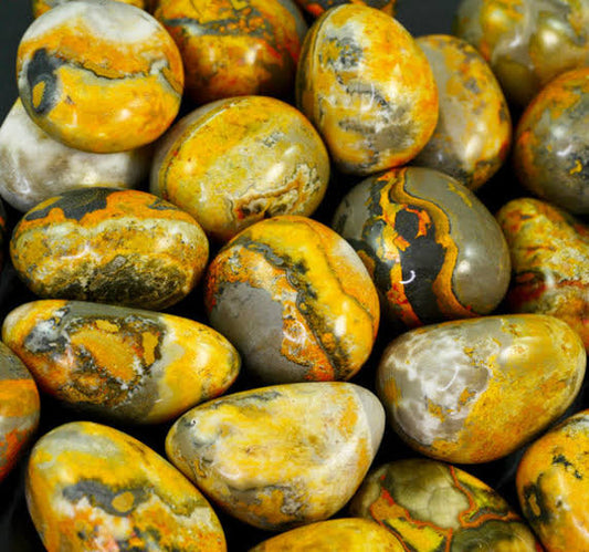 Tumbled Stone - Bumble Bee Jasper